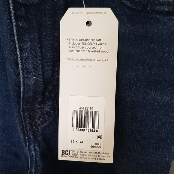 Levi's Flex Mens' 511 Slim Fit Stretch Jeans Size W32 L34 Goth Talking Back Adv - Picture 4 of 8